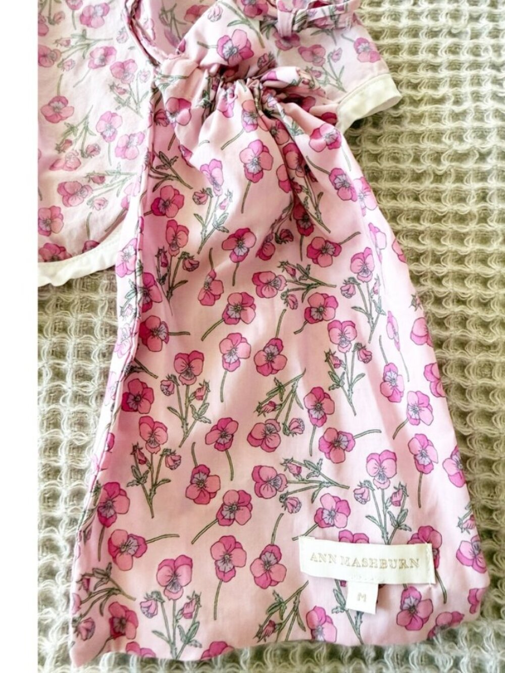 ANN MASHBURN TRACK SHORT Pink Floral Liberty Fabric M - Picture 4 of 4